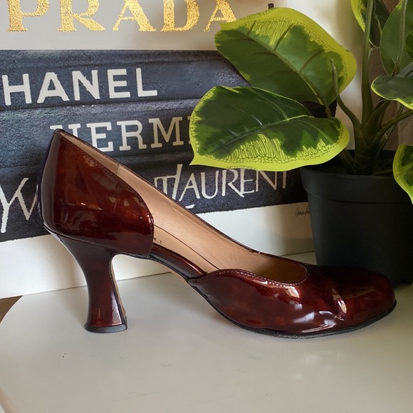🤎🧡Anyi Lu Patent Leather Open Side Cushioned Pumps🤎🧡 - Picture 10 of 13